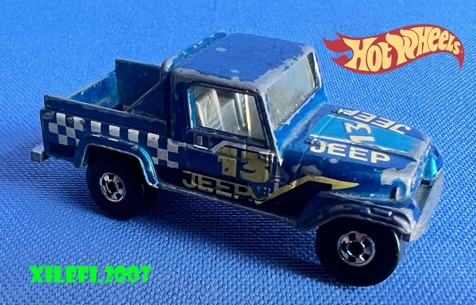 hot wheels mattel 1:64 jeep scrumbler 13 '82 camion blindato verde '96 COME FOTO - Immagine 3 di 4
