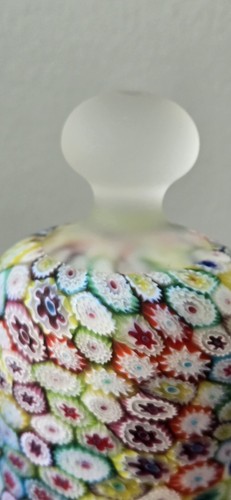 MURANO ITALY VINTAGE MILLEFIORI GLASS PAPERWEIGHT FRATELLI TOSO Cylinder Vintage - Bild 8 von 18