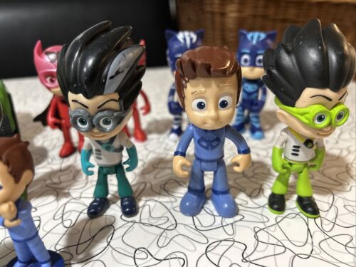 Lot of PJ Mask Figures Wolfies KEVIN Villians Night Ninja LUNA ROMEO & MORE USED - Picture 2 of 24