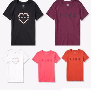 NWT-Victorias-Secret-PINK-Perfect-Tee-T-Shirt-Pick-Color-Brand-New