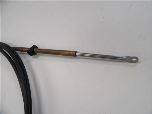OMC SHIFT & THROTTLE CABLE 18' FEET BLACK 139-5 H MARINE BOAT - Picture 2 of 4
