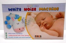 NEW Unicorn Plush Portable White Noise Machine with Baby Cry Sensor Soft  Safe