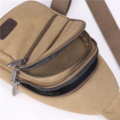 Zaino sportivo uomo borsa da viaggio imbracatura petto a spalla fanny pack portafogli a croce - Foto 2 di 21