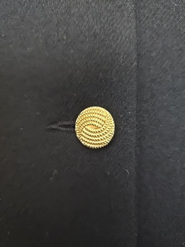 Appleseeds Vintage Black Wool Jacket Gold Buttons Size 14 - Picture 2 of 8