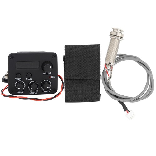 3-Band EQ Pre-Amp Equalizer Pickup Gitarren EQ Equalizer Piezo Pickup System - Bild 12 von 19