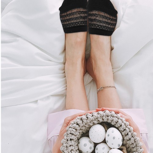 Unsichtbare Schuhe Seide Zehenschutz Zehenlose Grip Socken Netz Halbsocken - Bild 8 von 12