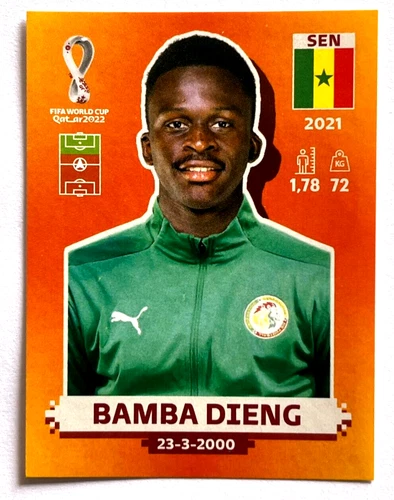 2022 FIFA WC Qatar Panini Sticker #036 SEN 17 BAMBA DIENG Brazil Edition