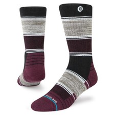Stance Adult Black Crew Wool InfiKnit Gorp Core Hiking Performance Socks S 3-5.5