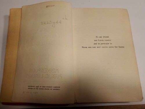 1946 THE CASE OF THE BACKWARD MULE First 1st EDITION by Erle Stanley Gardner -HC - Picture 9 of 12