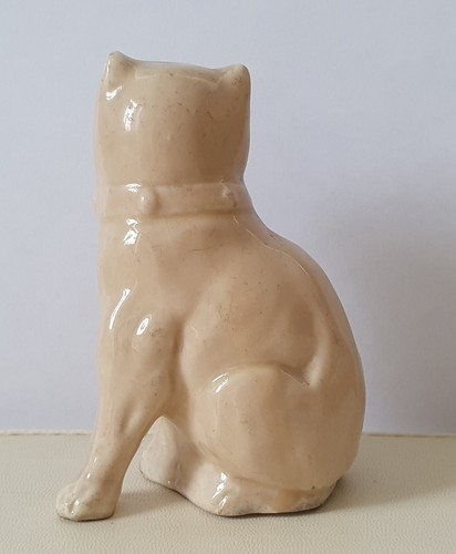 Figura de cerámica victoriana antigua Staffordshire Pug perro adorno coleccionable - Imagen 2 de 13
