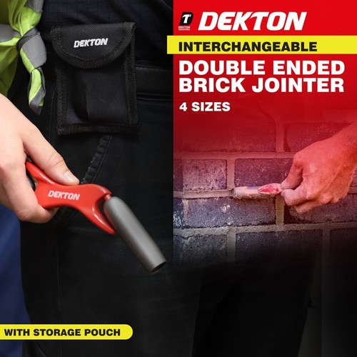 Dekton 4 In 1 Interchangeable Brick Barrel Mortar Jointer 1/2"-7/8" Double Ended - Picture 2 of 6