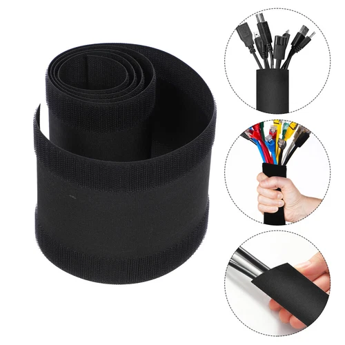 2 Pcs Wire Casing Patch Adhesive Floor Cord Cover Protective Protector
