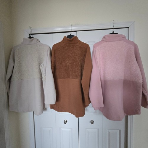 NEW! COLUMBIA Woman Lodge Sherpa Pullover Snap Fleece w/Pockets Sweatshirt XXL - Bild 3 von 70