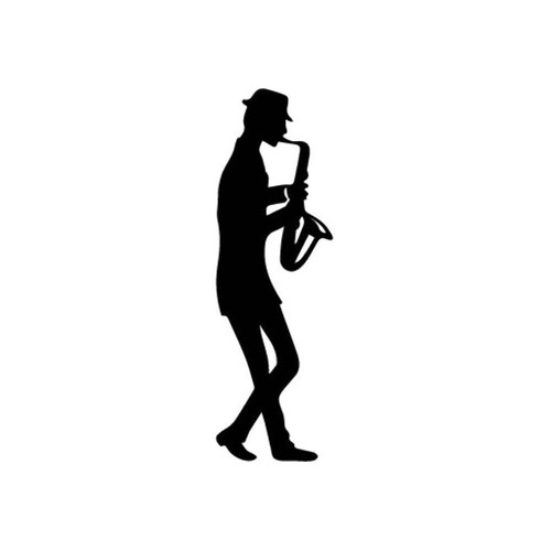 Saxofonista Famous Jazz - Calcomanía de vinilo adhesiva para pared, coche, iPhone, iPad - Imagen 5 de 8
