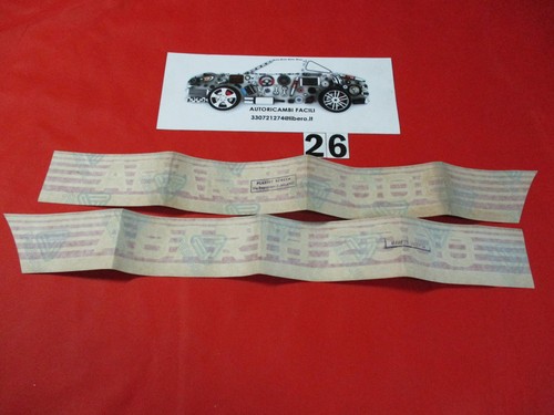 COPPIA ADESIVI PARAFANGO POSTERIORE FIAT RITMO ABARTH 2000 1° SERIE - Picture 2 of 3