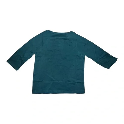 Gymboree Girls Green I Love Weekends Graphic Long Sleeve T-Shirt Small NWT - Picture 2 of 7