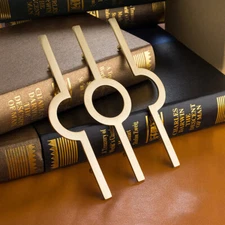 Gold Brass Circle Drawer Pulls Handles Semi-circle Wardrobe Cabinet Handles 