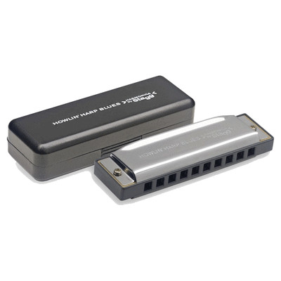 Harmonica Blues en LA Majeur 10 Compartiments Diatonique 20 Tons Armature Cuivre