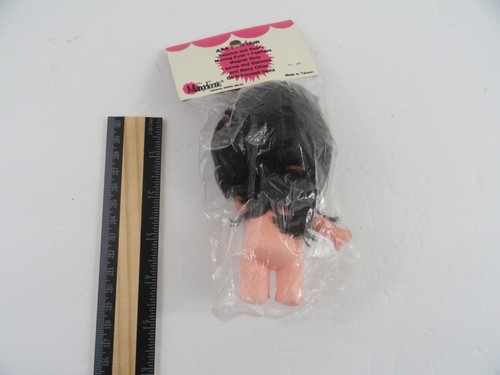 1 Vtg Little Cindy Craft Plastic Doll Black 5" Mangelsens Taiwan 20-0085-00-9 - Picture 2 of 4