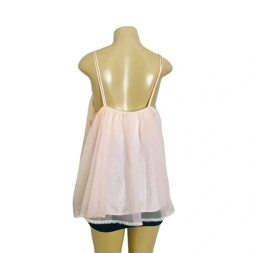 Rare Val Mode Vintage Babydoll Pastel Pink Chemise - Picture 5 of 8