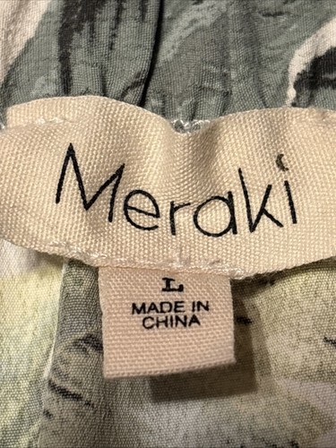 EUC Meraki Leaf Print Hawaiian Maxi Skirt Size Large - Picture 3 of 6