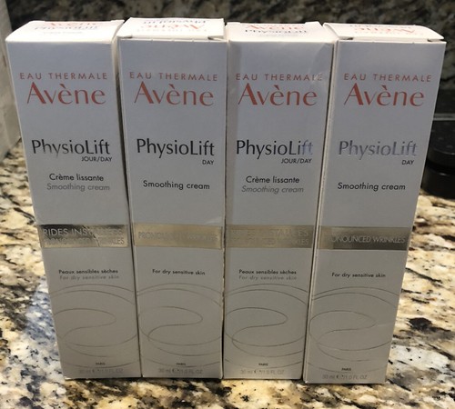 Eau Thermale Avène Physiolift Day, 1.01 fl. oz. Lot Of 4! Expired. Free Shipping