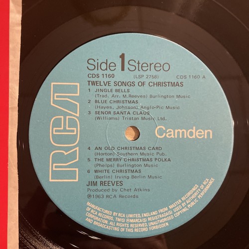 Jim Reeves 12 Songs Of Christmas LP RCA Camden UK Press Stereo M-!!!! - Picture 3 of 4