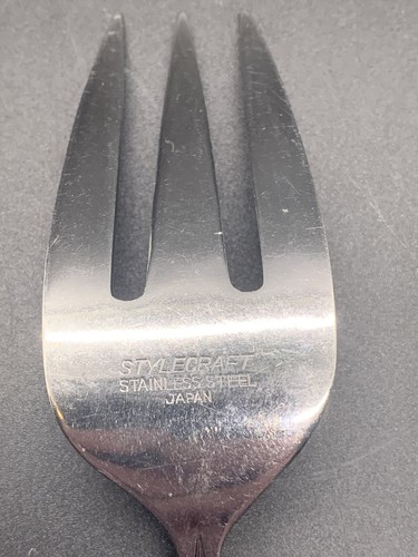 STYLECRAFT Stainless Steel Flatware 13 Piece Lot Salad Fork Slotted Spoon SYF10 - Picture 5 of 16