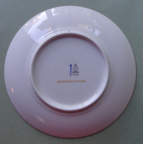 KPM BERLIN Modern Art Design WEIHNACHTSTELLER 86 CHRISTMAS PLATE Winter FOREST - Picture 2 of 2