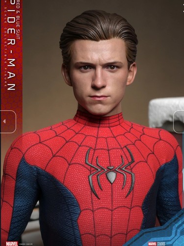 Hot Toys SPIDER-MAN NWH DELUXE NEW RED BLUE SUIT MMS680 680 - Picture 7 of 8