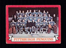 1973-74 PITTSBURGH PENGUINS Team Photo & Records #104 OPC ** Key NHL Hockey Card