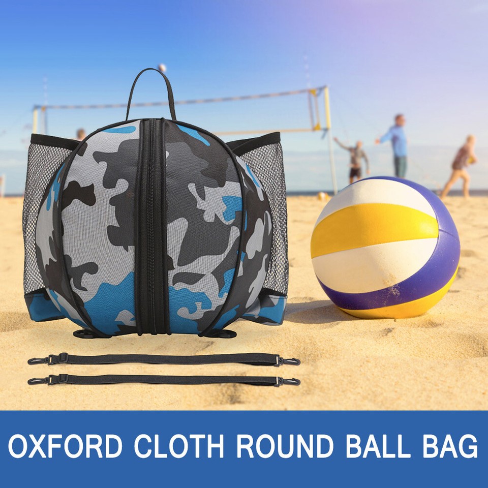 Round Shaped Basketball Bag Portable Oxford Basketball Pouch for