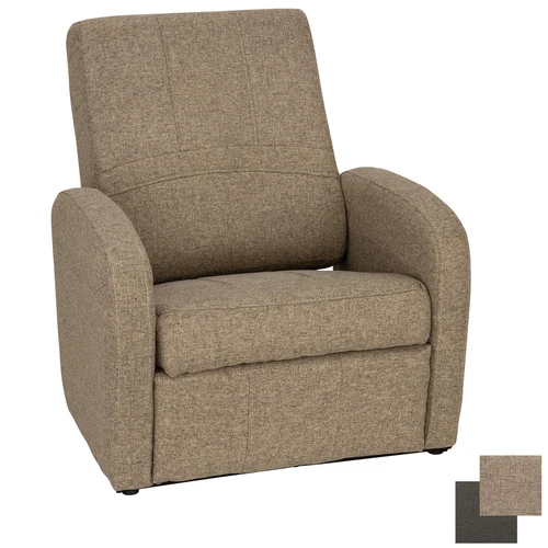 Charles RV Cloth Gaming Chair/Ottoman Converts to Storage RV Furniture