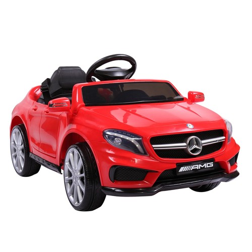TOBBI Licensed Mercedes Benz Car forKids Ride on Cars w/Remote Control,Doors Red