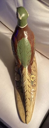 Vtg 1967 Ceramic Holland Mold Pheasant Figurine ~ 13x10x4”, EUC, Hand painted - Picture 12 of 17