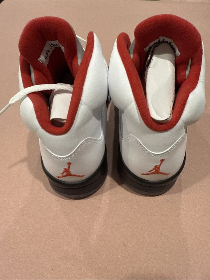 Nike Air Jordan 5 Retro 'Rojo Fuego' (2013) 136027-100 Para hombres Talla 8.5 Foto 4 de 4