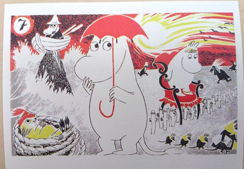 Postales Tove Jansson ~ Moomin modernas 8 diseños totalmente nuevas 1 pieza solo anime - Imagen 9 de 10