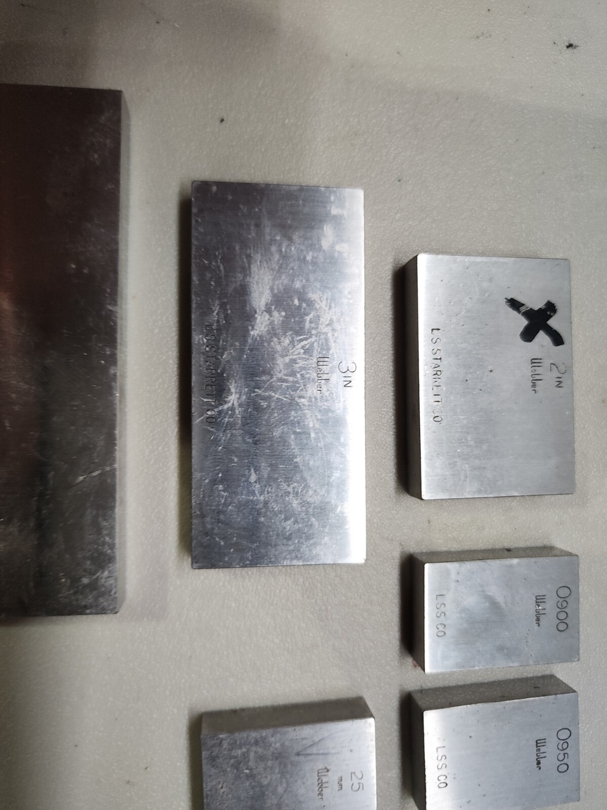 Vintage WEBBER MACHINIST GAGE GAUGE Blocks lot 8PC D1 eBay
