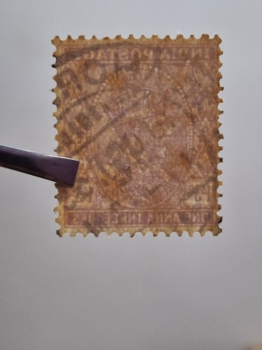 Rare INDIA 1 Anna 3 pies vintage stamp pair in only 250 $ with Free Shipping. - 第 11/12 張圖片