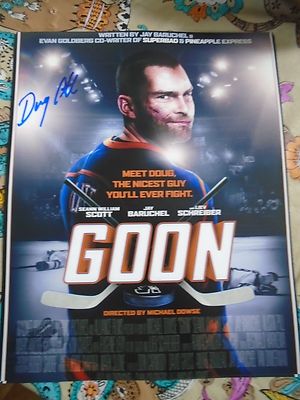 Halifax Highlanders Doug Glatt Autographed 8x10 Doug Smith Real Goon 2 #4
