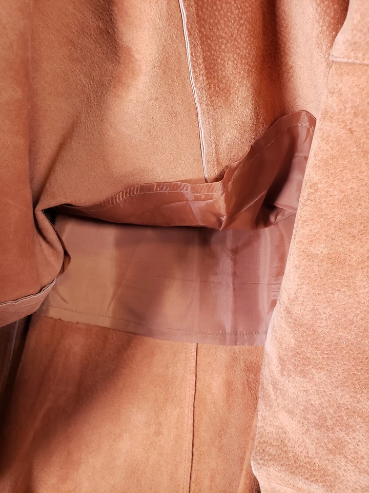 Maxi Falda de Cuero para Mujer Gamuza Vaquera Forrada Talla 10 Boho Festival Travelsmith Foto 3 de 4