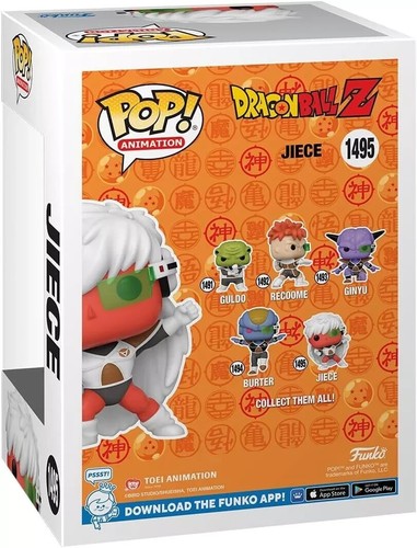 Funko Pop! Animación: Dragon Ball Z - Figura de vinilo Jieece #1495 #48671 - Imagen 4 de 4