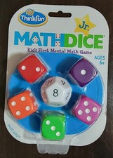 Thinkfun Jr. Math Dice Game Kids First Mental Math Game Ages 6+ NEW SEALED
