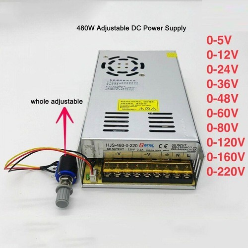 AC110V/220V to 0-5V 12V 24V 36V 48V 60V 80V 120V 160V 220V Adjustable DC Power