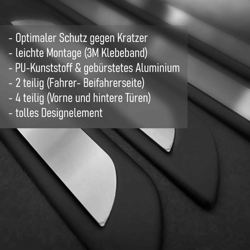 Juego de 4 listones de entrada adecuados para VW Passat B6 3C desde 2005-2010 listones de protección - Imagen 4 de 9