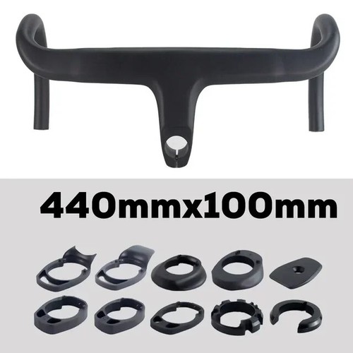 Full Carbon Fiber Road Bike Integrated Handlebar for 380-440mm with Spacers - Picture 14 of 44