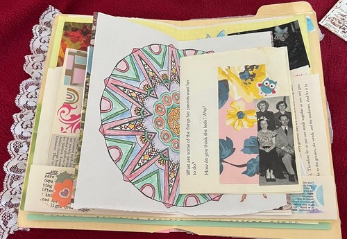 Giornale spazzatura Mamie 20pgs. Tucks di carta effimera impreziositi da nappa 6X 9" - Foto 11 di 21