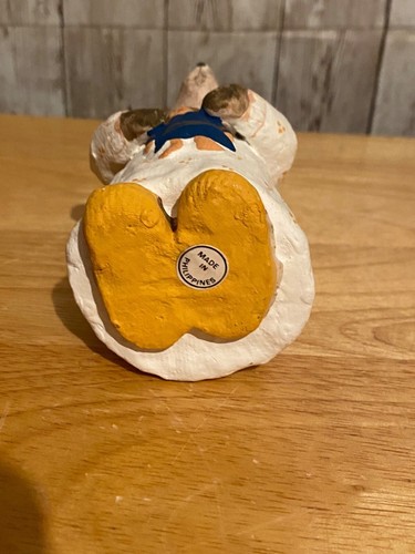 Vintage Handcrafted Paper Mache Mouse Figurine With Doll Ornament Philippines - Picture 7 of 8