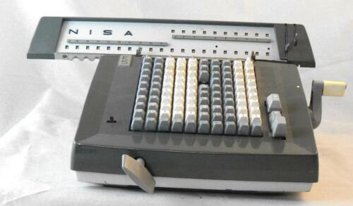 Antigua máquina calculadora manual NISA K5 - Imagen 1 de 6