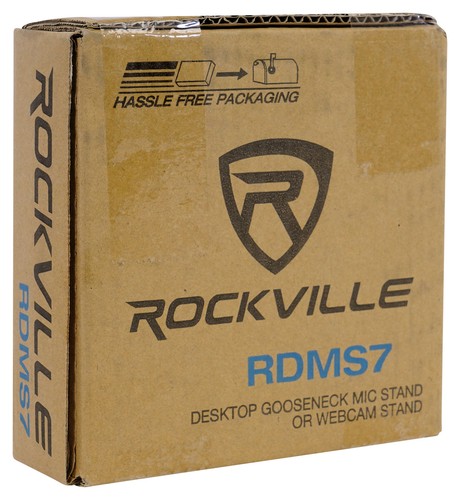 Soporte de micrófono de escritorio Rockville RDMS7 con cuello de ganso de 11,8" + base ponderada + adaptador de cámara web - Imagen 12 de 12